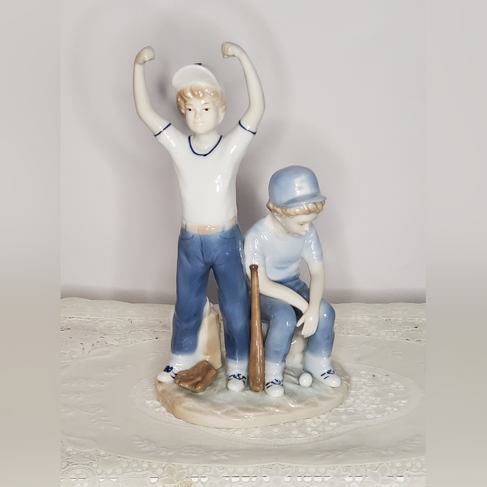 Vintage baseball figurine